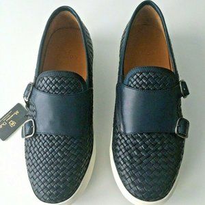 Massimo Dutti Bamba Monk Strap Braided Leather